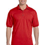 Gildan Mens DryBlend Moisture Wicking Short Sleeve Polo Shirt - Red