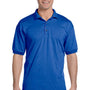 Gildan Mens DryBlend Moisture Wicking Short Sleeve Polo Shirt - Royal Blue