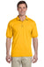 Gildan G880 Mens DryBlend Moisture Wicking Short Sleeve Polo Shirt Gold Front