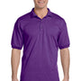 Gildan Mens DryBlend Moisture Wicking Short Sleeve Polo Shirt - Purple