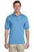 Gildan G880 Mens DryBlend Moisture Wicking Short Sleeve Polo Shirt Carolina Blue Front