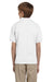 Gildan G880B Youth DryBlend Moisture Wicking Short Sleeve Polo Shirt White Back