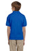 Gildan G880B Youth DryBlend Moisture Wicking Short Sleeve Polo Shirt Royal Blue Back