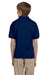 Gildan G880B Youth DryBlend Moisture Wicking Short Sleeve Polo Shirt Navy Blue Back