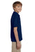 Gildan G880B Youth DryBlend Moisture Wicking Short Sleeve Polo Shirt Navy Blue Side