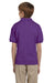 Gildan G880B Youth DryBlend Moisture Wicking Short Sleeve Polo Shirt Purple Back