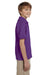 Gildan G880B Youth DryBlend Moisture Wicking Short Sleeve Polo Shirt Purple Side