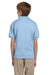 Gildan G880B Youth DryBlend Moisture Wicking Short Sleeve Polo Shirt Light Blue Back
