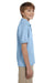 Gildan G880B Youth DryBlend Moisture Wicking Short Sleeve Polo Shirt Light Blue Side