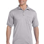 Gildan Mens DryBlend Moisture Wicking Short Sleeve Polo Shirt w/ Pocket - Sport Grey - Closeout