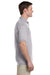 Gildan G890 Mens DryBlend Moisture Wicking Short Sleeve Polo Shirt w/ Pocket Sport Grey Side