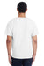 ComfortWash By Hanes GDH100 Mens Short Sleeve Crewneck T-Shirt White Back
