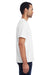 ComfortWash By Hanes GDH100 Mens Short Sleeve Crewneck T-Shirt White Side