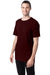 ComfortWash by Hanes GDH100 Mens Short Sleeve Crewneck T-Shirt Maroon 3Q
