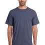 ComfortWash By Hanes Mens Short Sleeve Crewneck T-Shirt - Anchor Slate Blue