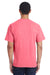 ComfortWash By Hanes GDH100 Mens Short Sleeve Crewneck T-Shirt Coral Pink Back