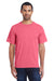 ComfortWash By Hanes GDH100 Mens Short Sleeve Crewneck T-Shirt Crimson Red Front