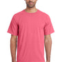 ComfortWash By Hanes Mens Short Sleeve Crewneck T-Shirt - Crimson Fall