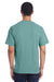 ComfortWash By Hanes GDH100 Mens Short Sleeve Crewneck T-Shirt Cypress Green Back