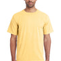 ComfortWash By Hanes Mens Short Sleeve Crewneck T-Shirt - Summer Squash Yellow