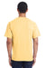 ComfortWash By Hanes GDH100 Mens Short Sleeve Crewneck T-Shirt Yellow Back