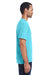 ComfortWash by Hanes GDH100 Short Sleeve Crewneck T-Shirt Freshwater Blue Side