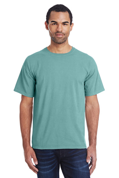 ComfortWash by Hanes GDH100 Short Sleeve Crewneck T-Shirt Spanish Moss Green Front