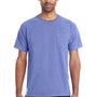 ComfortWash By Hanes Mens Short Sleeve Crewneck T-Shirt w/ Pocket - Deep Forte Purple