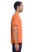 ComfortWash by Hanes GDH150 Short Sleeve Crewneck T-Shirt w/ Pocket Horizon Orange Side