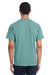 ComfortWash By Hanes GDH150 Mens Short Sleeve Crewneck T-Shirt w/ Pocket Cypress Green Back