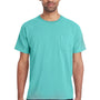 ComfortWash By Hanes Mens Short Sleeve Crewneck T-Shirt w/ Pocket - Mint Green