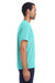 ComfortWash By Hanes GDH150 Mens Short Sleeve Crewneck T-Shirt w/ Pocket Mint Green Side