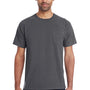 ComfortWash By Hanes Mens Short Sleeve Crewneck T-Shirt w/ Pocket - Railroad Grey