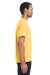 ComfortWash By Hanes GDH150 Mens Short Sleeve Crewneck T-Shirt w/ Pocket Yellow Side