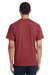 ComfortWash by Hanes GDH150 Short Sleeve Crewneck T-Shirt w/ Pocket Cayenne Red Back