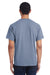 ComfortWash by Hanes GDH150 Short Sleeve Crewneck T-Shirt w/ Pocket Saltwater Blue Back