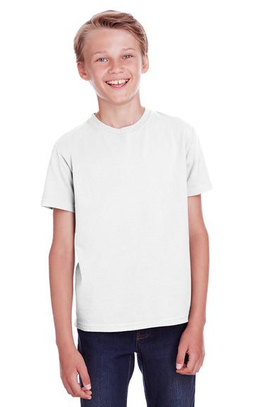 ComfortWash by Hanes GDH175 Youth Short Sleeve Crewneck T-Shirt Concrete Grey Front
