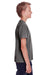 ComfortWash by Hanes GDH175 Youth Short Sleeve Crewneck T-Shirt Railroad Grey Side