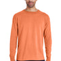 ComfortWash by Hanes Mens Long Sleeve Crewneck T-Shirt - Horizon Orange