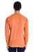 ComfortWash by Hanes GDH200 Long Sleeve Crewneck T-Shirt Horizon Orange Back