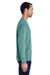ComfortWash By Hanes GDH200 Mens Long Sleeve Crewneck T-Shirt Cypress Green Side