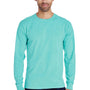 ComfortWash By Hanes Mens Long Sleeve Crewneck T-Shirt - Mint Green