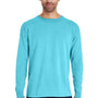 ComfortWash by Hanes Mens Long Sleeve Crewneck T-Shirt - Freshwater Blue
