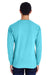 ComfortWash by Hanes GDH200 Long Sleeve Crewneck T-Shirt Freshwater Blue Back