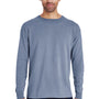 ComfortWash by Hanes Mens Long Sleeve Crewneck T-Shirt - Saltwater Blue