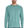 ComfortWash by Hanes Mens Long Sleeve Crewneck T-Shirt - Spanish Moss Green
