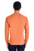 ComfortWash by Hanes GDH250 Long Sleeve Crewneck T-Shirt w/ Pocket Horizon Orange Back