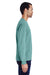 ComfortWash by Hanes GDH250 Long Sleeve Crewneck T-Shirt w/ Pocket Spanish Moss Green Side
