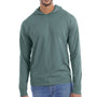 ComfortWash by Hanes Mens Jersey Long Sleeve Hooded T-Shirt Hoodie - Cypress Green