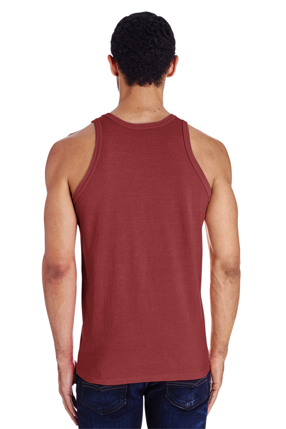 ComfortWash by Hanes GDH300 Tank Top Cayenne Red Back